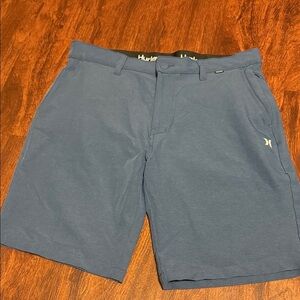 Hurley Men's Slate Blue Flat Front Shorts